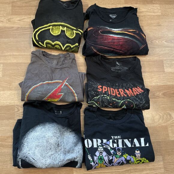 Mens Marvel DC T Shirts Bundle Graphic Tees Lot Of 6 Size XXL - Picture 9 of 9